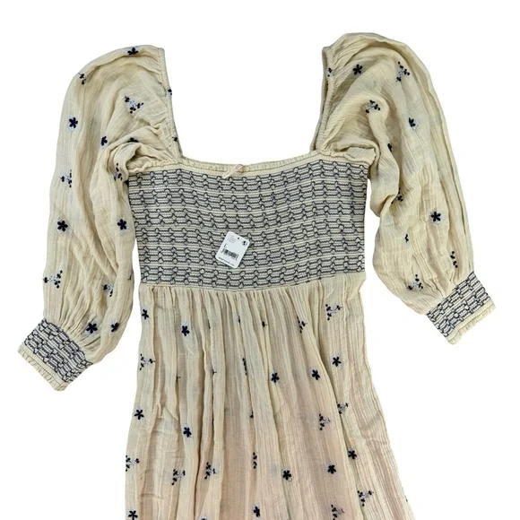 FREE PEOPLE Embroidered DAHLIA Jumpsuit Large New - Picture 5 of 11